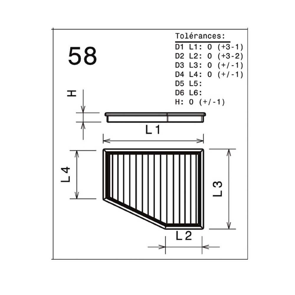 Filtro aria GREEN FILTER TOYOTA AURIS I (E150) 1,4L D-4D 8V TURBO/FAP 03/07-12/12