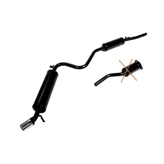 Linea di scarico gruppo N Acciaio Fiat Seicento