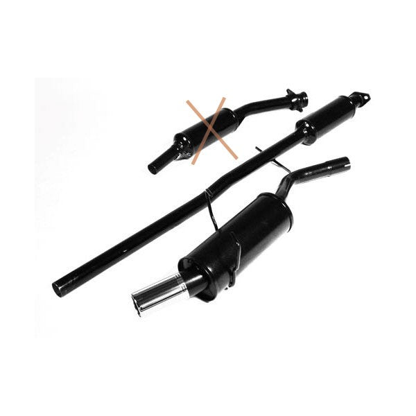 Linea di scarico gruppo N Acciaio Mini Cooper 1.6 R 50 Dopo 2002