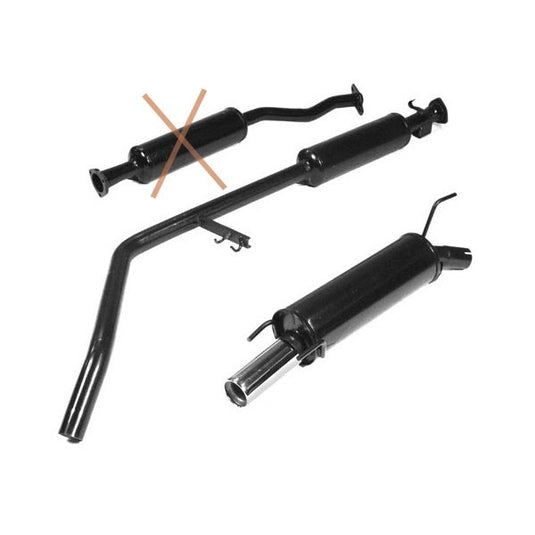 Linea di scarico gruppo N Acciaio Opel Calibra 2L 16S