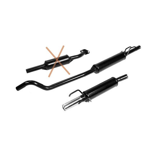 Linea di scarico gruppo N Acciaio Opel Corsa B GSI 16S