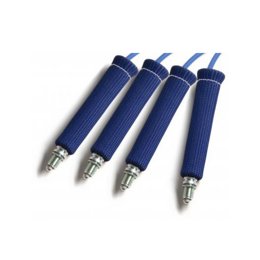 Guaina di protezione del filo della candela Cool It (blu) - Set di 4 pezzi