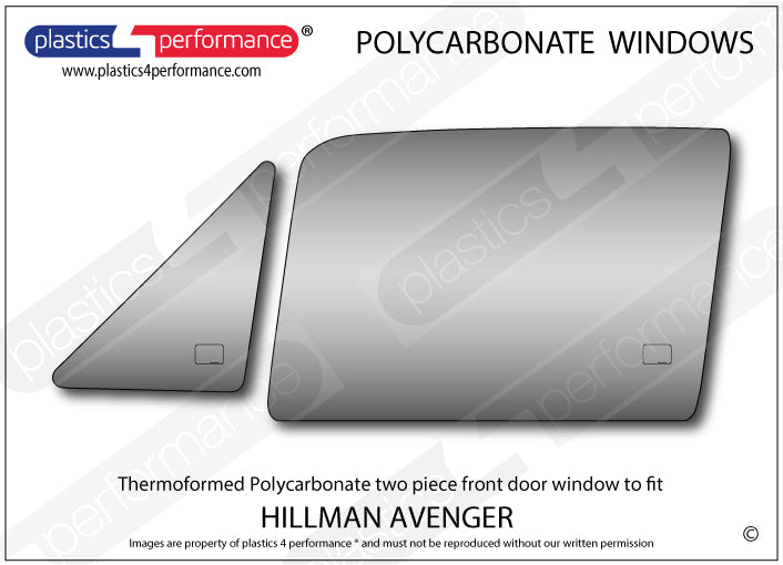 Vetri in Policarbonato per Hillman Avenger