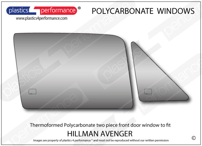 Carica immagine in Galleria Viewer, Vetri in Policarbonato per Hillman Avenger
