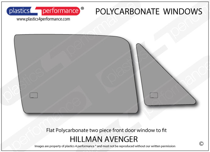 Carica immagine in Galleria Viewer, Vetri in Policarbonato per Hillman Avenger
