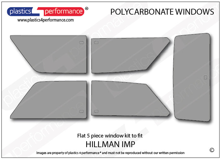 Carica immagine in Galleria Viewer, Vetri in Policarbonato per Hillman Imp
