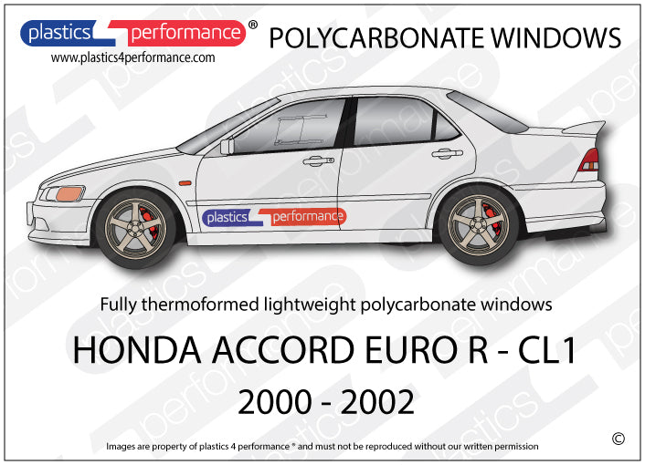 Carica immagine in Galleria Viewer, Vetri in Policarbonato per Honda Accord Euro R CL1
