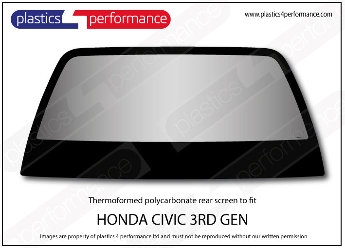 Carica immagine in Galleria Viewer, Vetri in Policarbonato per Civic AG / AH 3 Porte
