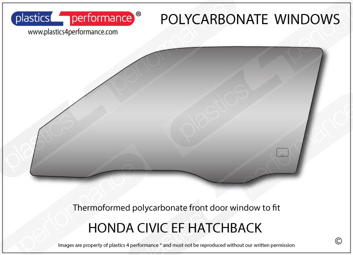 Vetri in Policarbonato per Honda Civic EC / ED / EE 3 Porte