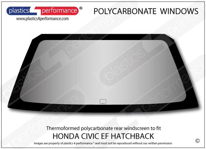 Vetri in Policarbonato per Honda Civic EC / ED / EE 3 Porte