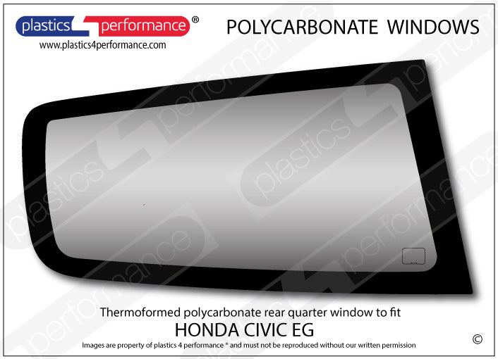 Carica immagine in Galleria Viewer, Vetri in Policarbonato per Honda Civic EG 3 Porte
