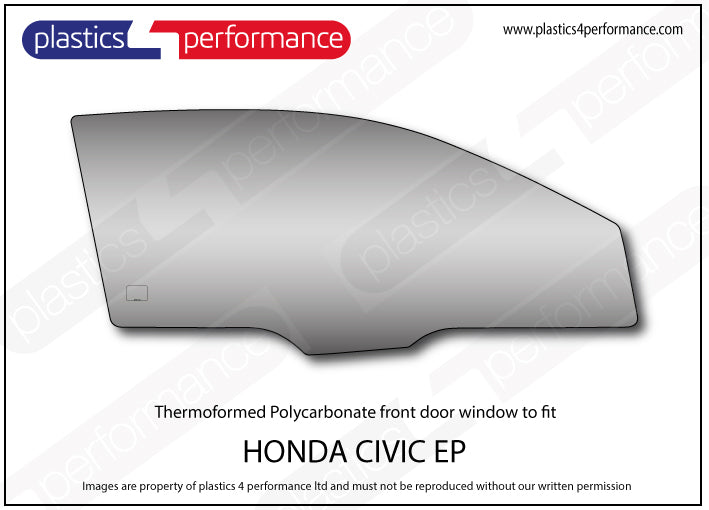 Vetri in Policarbonato per Honda Civic EP 3 Porte incluso Type R