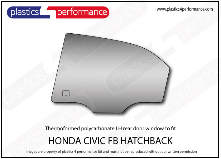 Carica immagine in Galleria Viewer, Vetri in Policarbonato per Honda Civic FB 5 Porte

