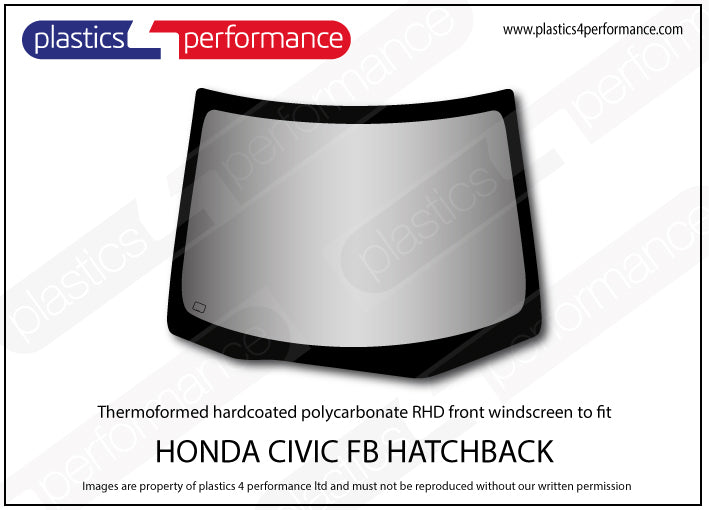 Vetri in Policarbonato per Honda Civic FB 5 Porte