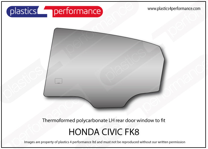 Vetri in Policarbonato per Honda Civic Type R FK8