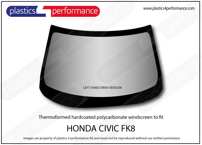 Carica immagine in Galleria Viewer, Vetri in Policarbonato per Honda Civic Type R FK8
