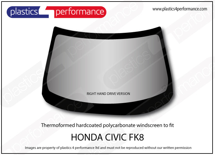 Vetri in Policarbonato per Honda Civic Type R FK8