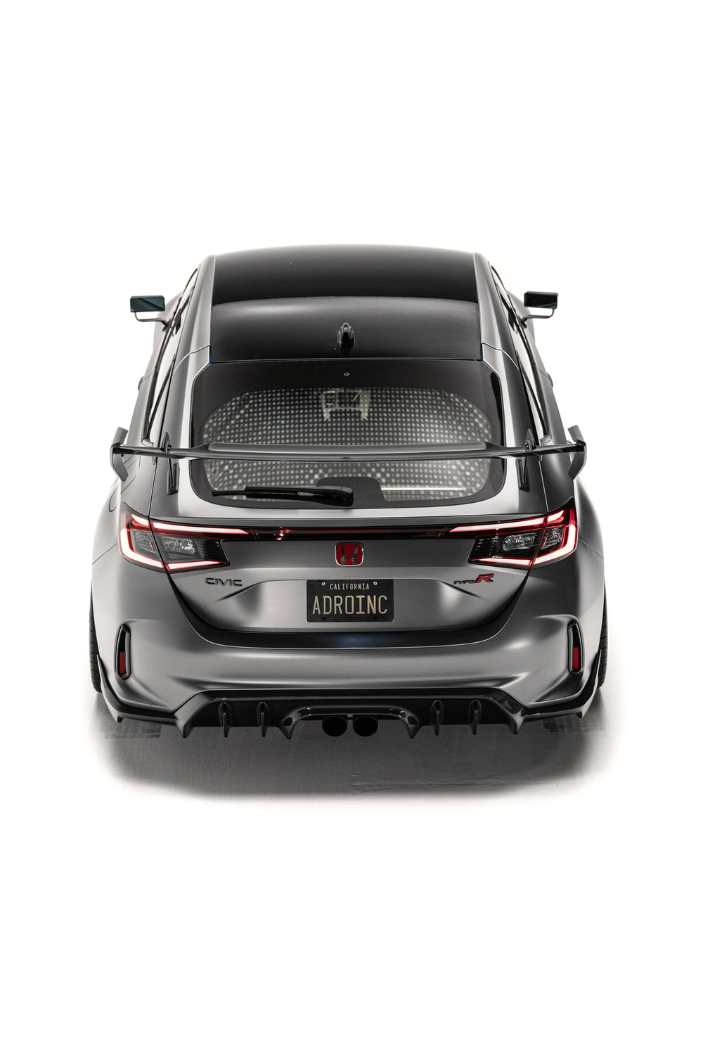 Alettone Adro AT-R4 "Swan Neck" in Carbonio per Honda Civic Type R FL5
