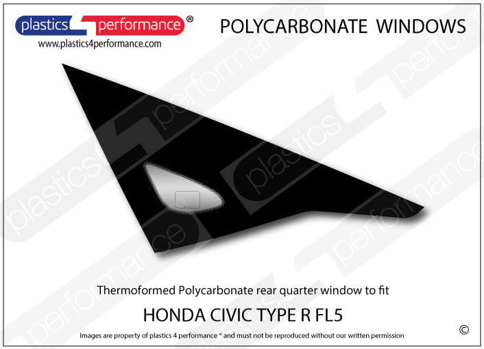 Carica immagine in Galleria Viewer, Vetri in Policarbonato per Honda Civic Type R FL5
