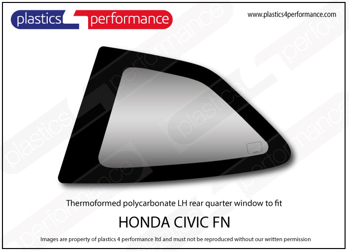 Carica immagine in Galleria Viewer, Vetri in Policarbonato per Honda Civic FN 3 Porte incluso Type R
