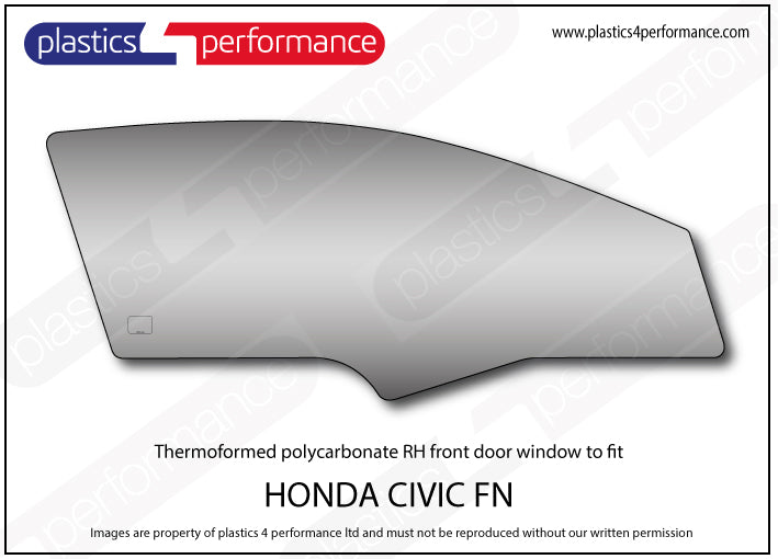 Carica immagine in Galleria Viewer, Vetri in Policarbonato per Honda Civic FN 3 Porte incluso Type R
