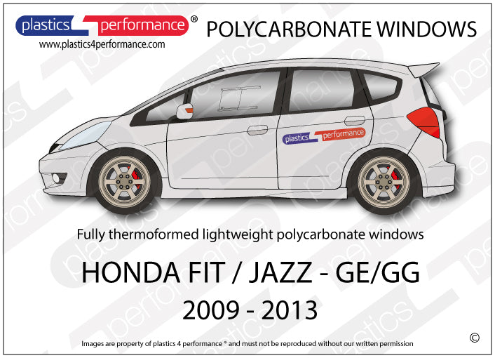 Vetri in Policarbonato per Honda Jazz GE / GG