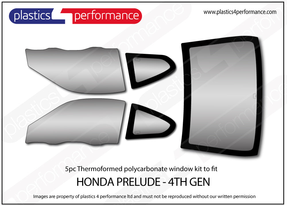 Vetri in Policarbonato per Honda Prelude 4G