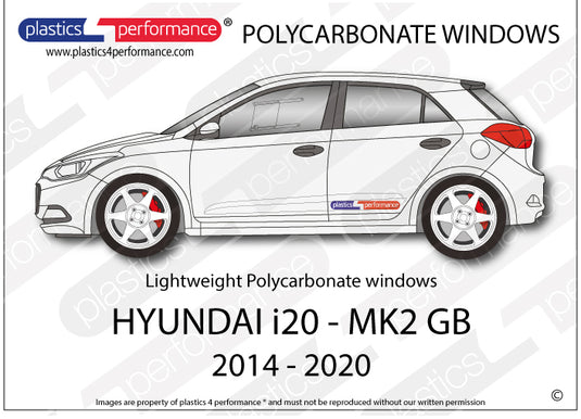 Vetri in Policarbonato per Hyundai i20 MK2