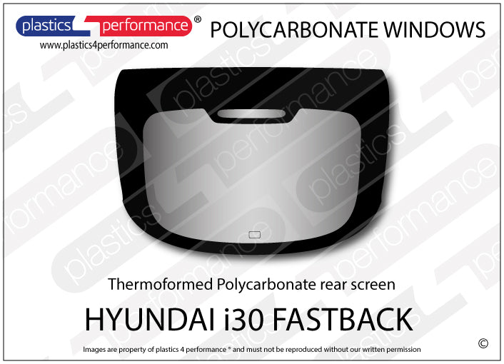 Carica immagine in Galleria Viewer, Vetri in Policarbonato per Hyundai i30 Fastback MK3 N Performance

