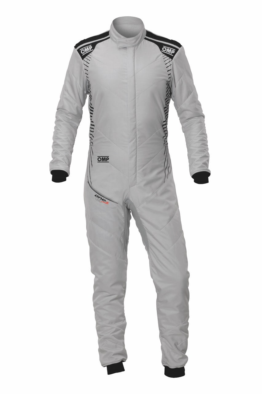 Tuta OMP ONE-S AIR Argento / Nero (FIA)