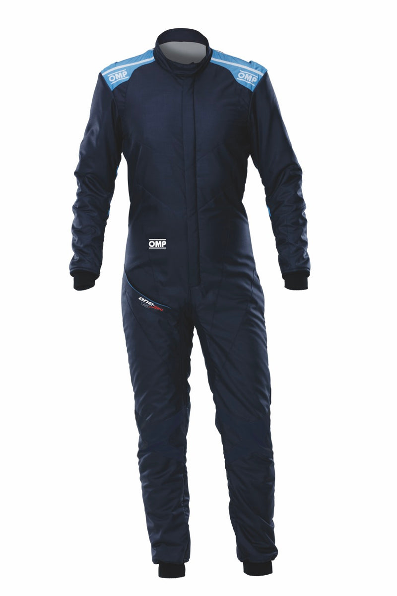 Carica immagine in Galleria Viewer, Tuta OMP ONE EVO AIR Blu Marine / Ciano (FIA)
