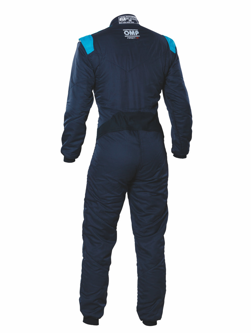 Tuta OMP First-S Blu Marine / Ciano (FIA 8856-2018)