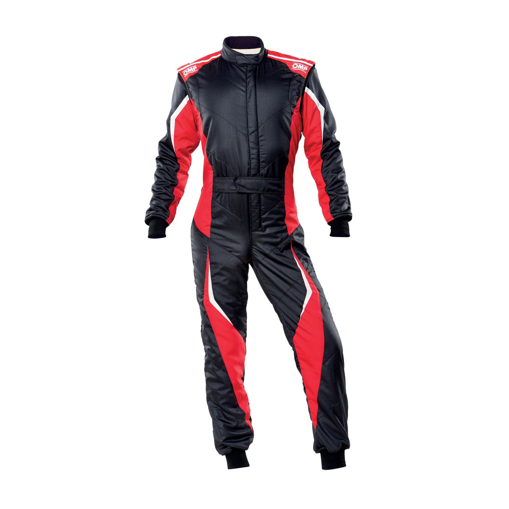 Tuta OMP Tecnica EVO Nero / Rosso (FIA 8856-2018)