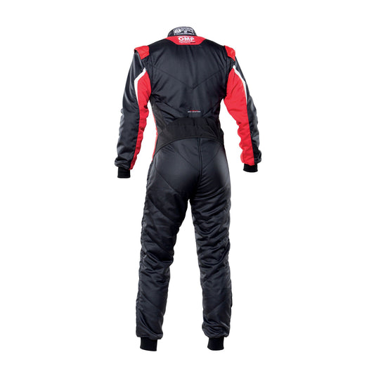 Tuta OMP Tecnica EVO Nero / Rosso (FIA 8856-2018)