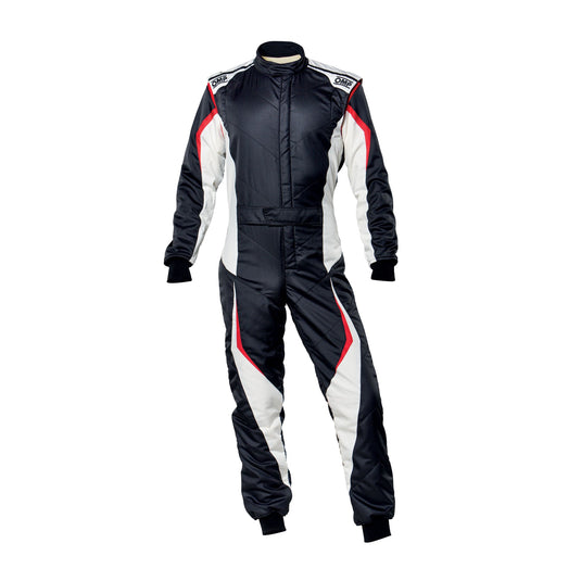 Tuta OMP Tecnica EVO Nero / Bianco (FIA 8856-2018)