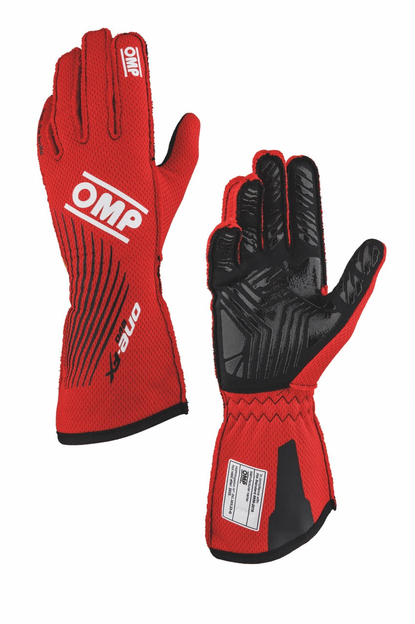 Guanti OMP ONE EVO FX Rosso (FIA)