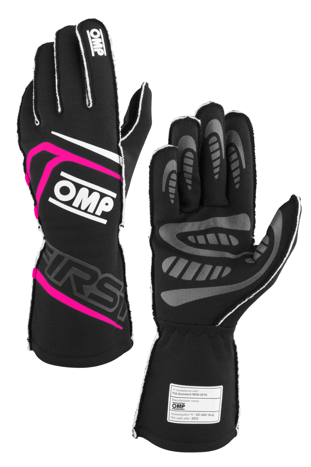 Guanti OMP First Nero / Rosa Fucsia