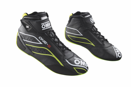 Scarpe OMP ONE-S Nero / Giallo Fluo (FIA)