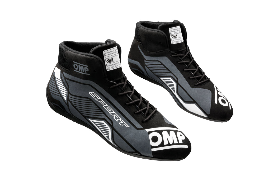 Scarpe OMP Sport - Nero / Bianco (FIA)