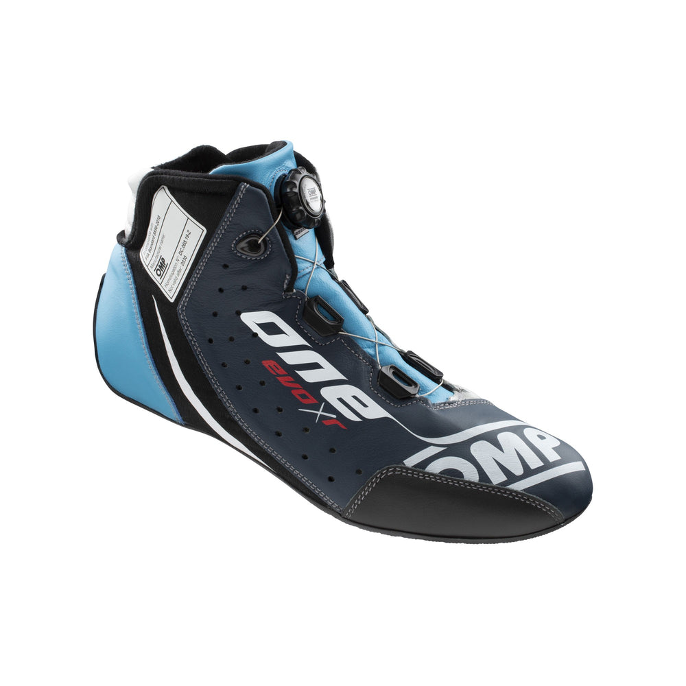 Scarpe OMP ONE EVO R - Blu Marine / Argento / Ciano (FIA)