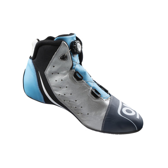 Scarpe OMP ONE EVO R - Blu Marine / Argento / Ciano (FIA)