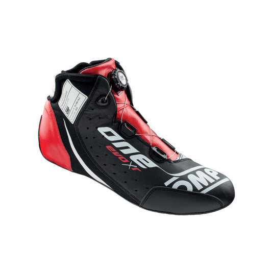 Scarpe OMP ONE EVO R - Nero / Argento / Rosso (FIA)