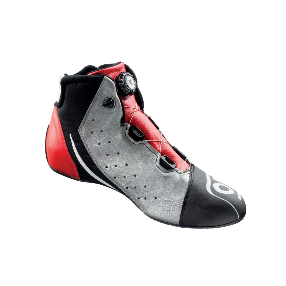 Scarpe OMP ONE EVO R - Nero / Argento / Rosso (FIA)