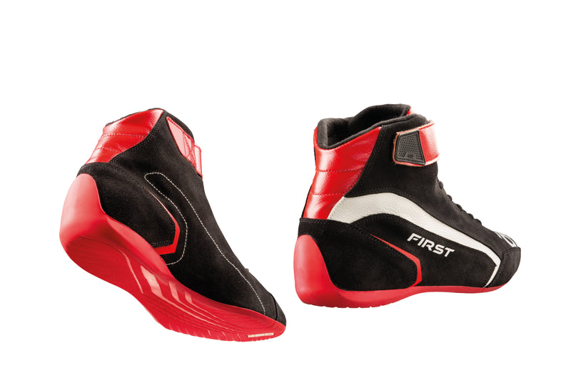Carica immagine in Galleria Viewer, Scarpe OMP First - Nero / Rosso (FIA)

