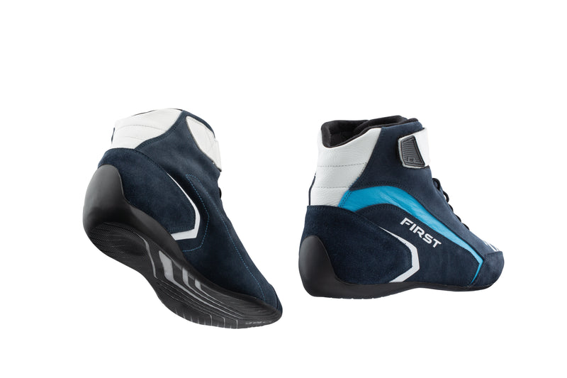 Carica immagine in Galleria Viewer, Scarpe OMP First - Nero / Bianco / Ciano (FIA)
