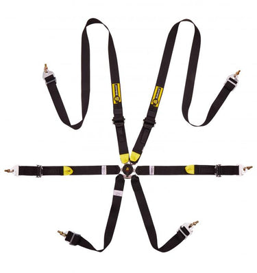 Cinture BELTENICK RCU1005 6 punti Omologata FIA - 2 pollici Hans