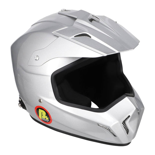 Casco Cross BELTENICK BK711SH OMOLOGATO FIA - bianco con Hans