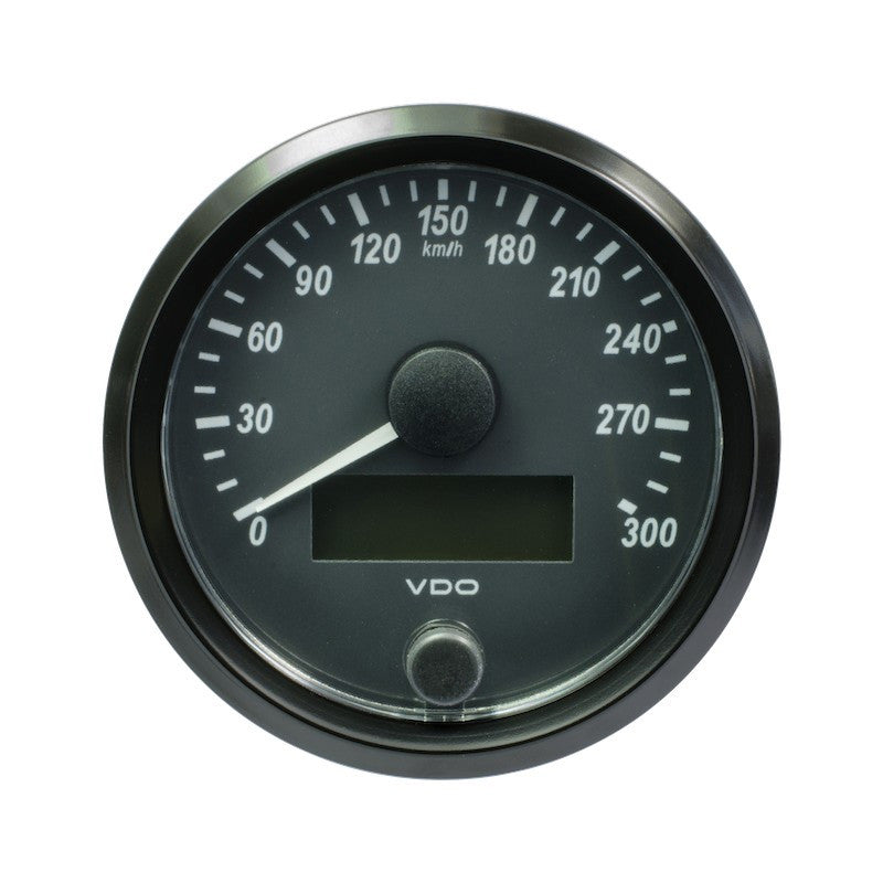Tachimetro VDO SingleViu Diametro 80mm Fondo Nero 300 km/h