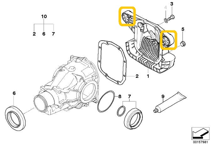 Carica immagine in Galleria Viewer, Silent Block Rigidi Differenziale Posteriore IRP per BMW E46
