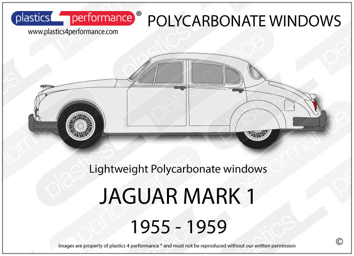 Carica immagine in Galleria Viewer, Vetri in Policarbonato per Jaguar MK1
